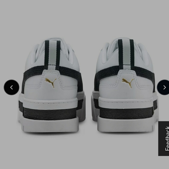 Mayze Puma Women's White and Black Platform Sneakers 7 New - Picture 2 of 13